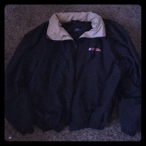 Vintage XL race track windbreaker
